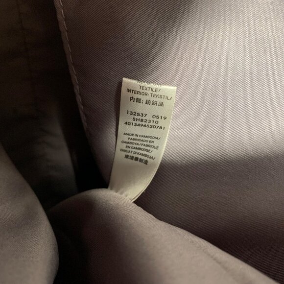 FOSSIL Dusty Blue & Brown Vegan Leather Studded Shoulder Crossbody Bag Tote - Picture 9 of 13